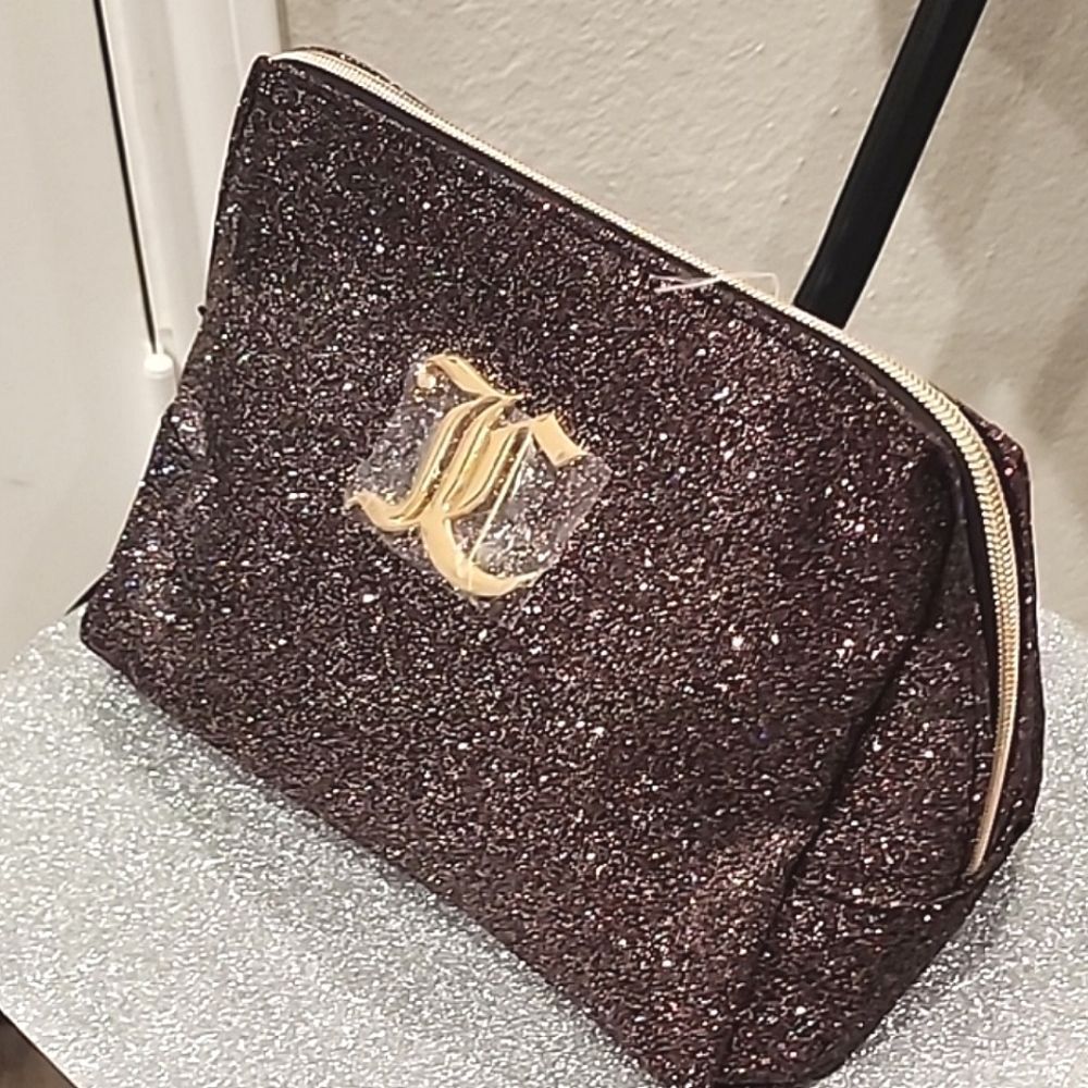Juicy Couture Metallic Glitter Cosmetic Pouch — image 3 of 8